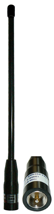 Ground independent UHF flexible whip, 555-585MHz, UHF Male – 425mm